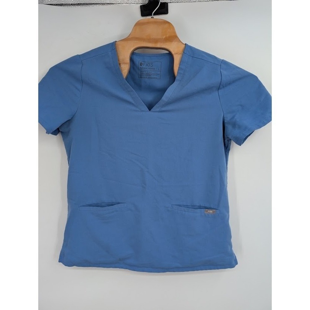 Figs Technical Collection Women's Catarina‎ Scrub Set Blue 2 pocket sz L